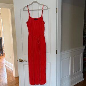 Banana Republic Deep Coral Long Dress